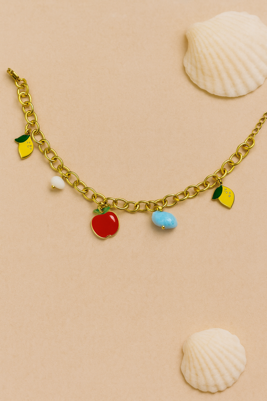 Fruity Charm Anti-Tarnish Bracelet