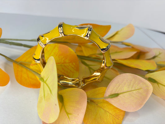 Sunlit Bloom Enamel Bangle