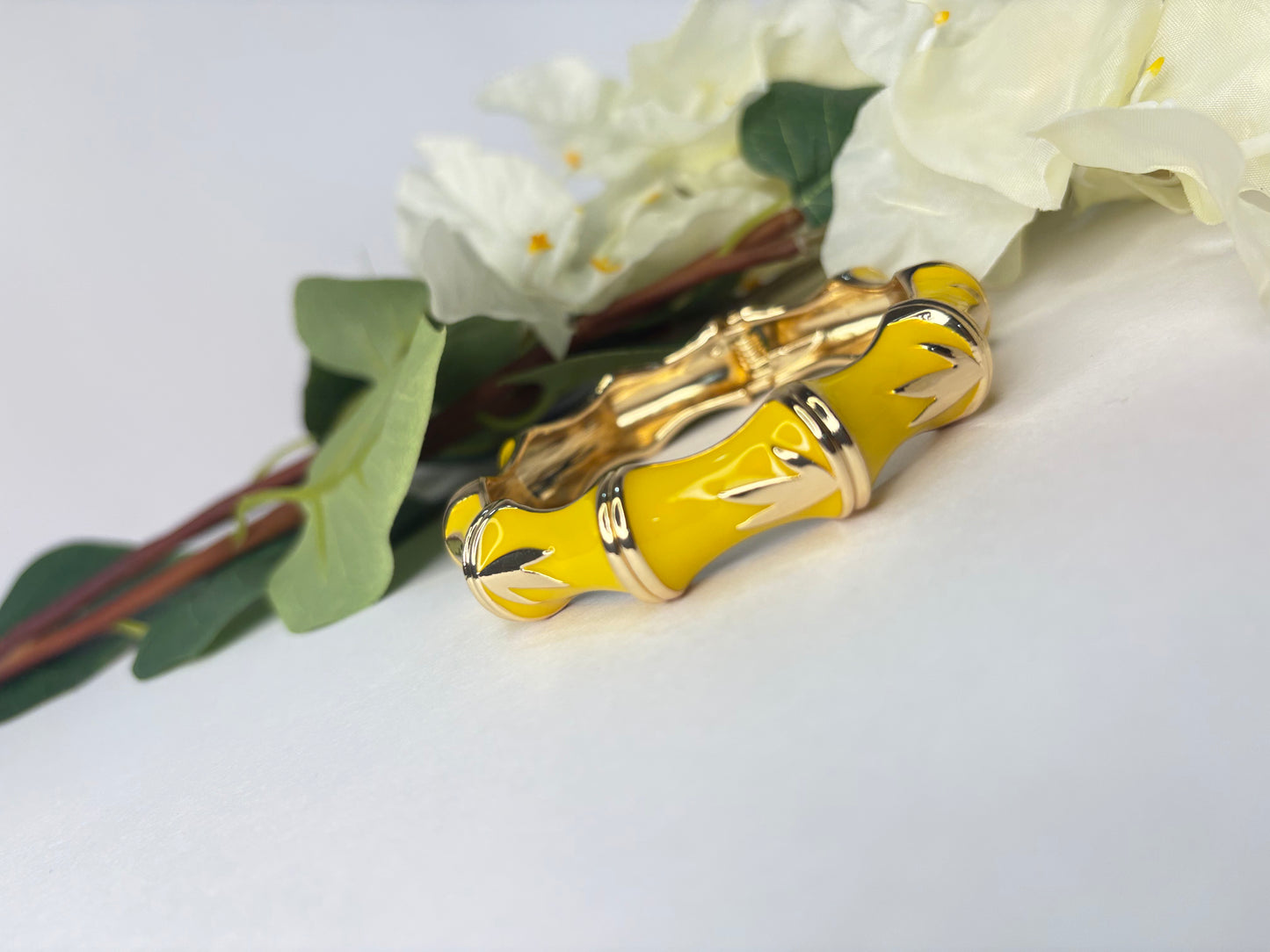 Sunlit Bloom Enamel Bangle