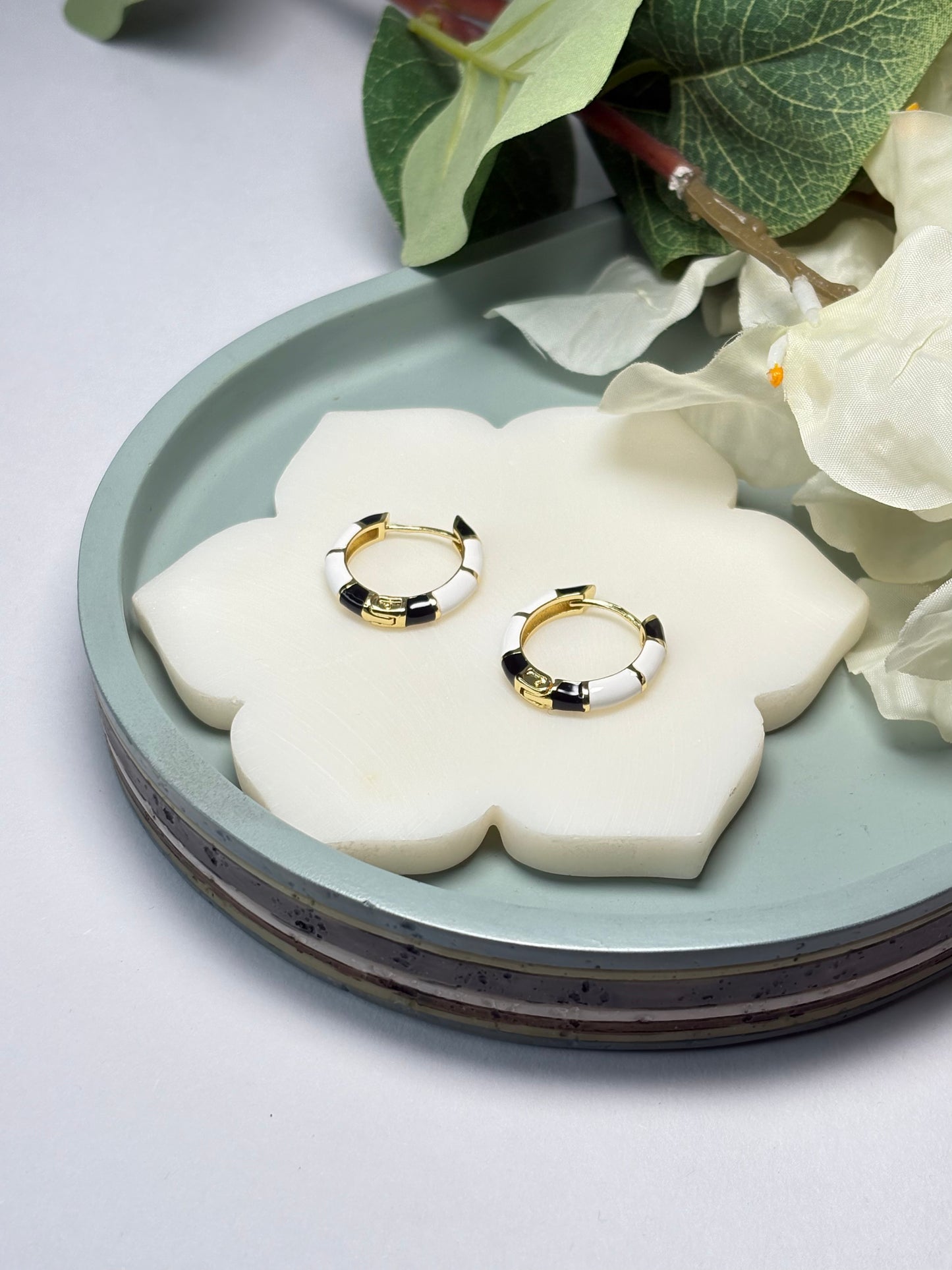 Enamel Mini Hoops - Shvetra